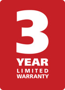 3 Year Limited Warranty