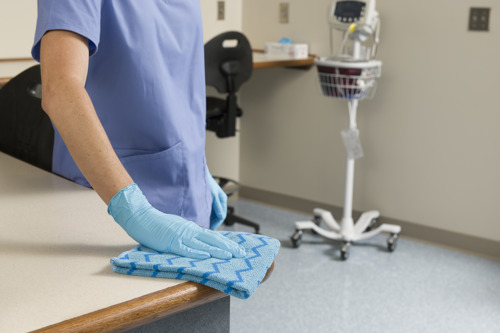 Hospital cleaning using Hygen Microfibre Cloth