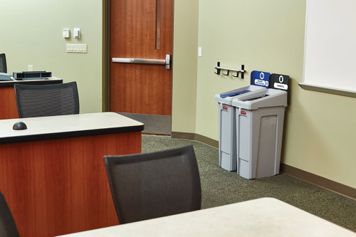 Slim Jim Recycling Station in an office