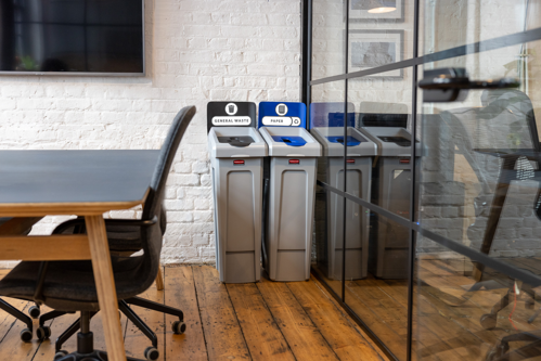 Slim Jim Recycling Station in office space